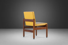 Load image into Gallery viewer, Set of Two (2) Minimalist Thonet Floating Walnut Chairs in the Original Yellow Vinyl, c. 1960s-ABT Modern