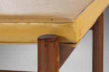 Load image into Gallery viewer, Set of Two (2) Minimalist Thonet Floating Walnut Chairs in the Original Yellow Vinyl, c. 1960s-ABT Modern