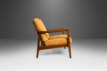 Load image into Gallery viewer, Set of Two (2) Model 109 Lounge Chairs by Ole Wanscher for John Stuart in Solid Walnut in Original Fabric, USA, c. 1956-ABT Modern