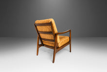 Load image into Gallery viewer, Set of Two (2) Model 109 Lounge Chairs by Ole Wanscher for John Stuart in Solid Walnut in Original Fabric, USA, c. 1956-ABT Modern