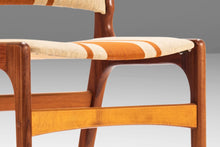 Load image into Gallery viewer, Set of Two (2) Model 89 Teak Side Chairs in Original Fabric by Erik Buch for Povl Dinesen, Denmark, c. 1960's-ABT Modern