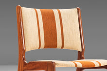 Load image into Gallery viewer, Set of Two (2) Model 89 Teak Side Chairs in Original Fabric by Erik Buch for Povl Dinesen, Denmark, c. 1960's-ABT Modern