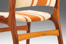 Load image into Gallery viewer, Set of Two (2) Model 89 Teak Side Chairs in Original Fabric by Erik Buch for Povl Dinesen, Denmark, c. 1960's-ABT Modern