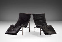 Load image into Gallery viewer, Set of Two (2) Modern "Skye" Leather Chaise Lounge Chairs by Tord Björklund, Sweden, c. 1970's-ABT Modern