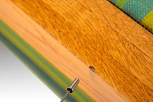 Load image into Gallery viewer, Set of Two (2) Modernist Cube Chairs / Club Chairs in Original Striped Fabric on Oak Bases After George Nelson for Herman Miller, c. 1970s-ABT Modern