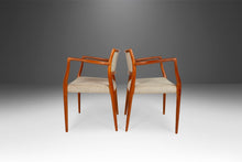 Load image into Gallery viewer, Set of Two (2) Moller Model 65 Arm Chairs by Niels Otto Møller for J.L. Møller Mobelfabrik, Denmark, c. 1960's-ABT Modern