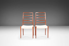 Load image into Gallery viewer, Set of Two (2) Niels Møller Model No. 82 Side Chairs in Teak for J.L. Møllers Møbelfabrik, Denmark, c. 1960's-ABT Modern
