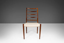 Load image into Gallery viewer, Set of Two (2) Niels Møller for J.L. Møllers Møbelfabrik Model No. 82 Chairs in Rosewood and White Leather, Denmark-ABT Modern