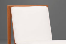 Load image into Gallery viewer, Set of Two (2) Oak Accent Chairs by Hickory Newly Upholstered in Knoll Ivory Boucle Fabric, USA, c. 1960's-ABT Modern