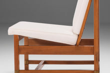 Load image into Gallery viewer, Set of Two (2) Oak Accent Chairs by Hickory Newly Upholstered in Knoll Ivory Boucle Fabric, USA, c. 1960's-ABT Modern