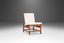 Load image into Gallery viewer, Set of Two (2) Oak Accent Chairs by Hickory Newly Upholstered in Knoll Ivory Boucle Fabric, USA, c. 1960's-ABT Modern