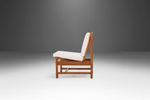 Load image into Gallery viewer, Set of Two (2) Oak Accent Chairs by Hickory Newly Upholstered in Knoll Ivory Boucle Fabric, USA, c. 1960's-ABT Modern