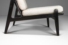 Load image into Gallery viewer, Set of Two (2) Rare Ebonized Lounge Chairs in Bouclé by Ib Kofod Larsen for Selig, Denmark, c. 1950's-ABT Modern