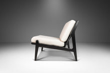 Load image into Gallery viewer, Set of Two (2) Rare Ebonized Lounge Chairs in Bouclé by Ib Kofod Larsen for Selig, Denmark, c. 1950's-ABT Modern