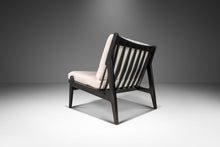 Load image into Gallery viewer, Set of Two (2) Rare Ebonized Lounge Chairs in Bouclé by Ib Kofod Larsen for Selig, Denmark, c. 1950's-ABT Modern