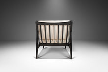 Load image into Gallery viewer, Set of Two (2) Rare Ebonized Lounge Chairs in Bouclé by Ib Kofod Larsen for Selig, Denmark, c. 1950's-ABT Modern