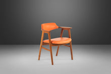 Load image into Gallery viewer, Set of Two (2) Rare Model 42 Arm Chairs in Teak and Vinyl by Erik Kirkegaard for Høng Stolefabrik, Denmark, c. 1950's-ABT Modern