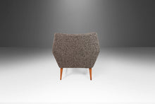 Load image into Gallery viewer, Set of Two (2) Restored Lounge Chairs After Gio Ponti Newly Upholstered and Set on an Angular Walnut Base, Italy, c. 1960's-ABT Modern