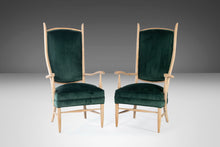 Load image into Gallery viewer, Set of Two (2) Restored Maxwell Royal American High Back Upholstered Chairs, USA, c. 1950's-ABT Modern