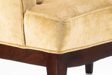 Load image into Gallery viewer, Set of Two (2) Saber-Leg Lounge Chairs in Walnut & Original Fabric Attributed to Harvey Probber, USA, c. 1960's-ABT Modern