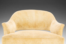 Load image into Gallery viewer, Set of Two (2) Saber-Leg Lounge Chairs in Walnut & Original Fabric Attributed to Harvey Probber, USA, c. 1960's-ABT Modern