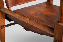 Load image into Gallery viewer, Set of Two (2) Safari Chairs by Wilhelm Kienzle for Wohnbedarf in Original Patinaed Leather, Switzerland, c. 1950's-ABT Modern