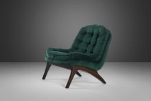 Load image into Gallery viewer, Set of Two (2) Scoop Lounge Chairs Attributed to Adrian Pearsall in Rich Tufted Green Velvet, c. 1960s-ABT Modern