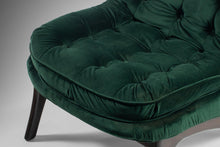 Load image into Gallery viewer, Set of Two (2) Scoop Lounge Chairs Attributed to Adrian Pearsall in Rich Tufted Green Velvet, c. 1960s-ABT Modern