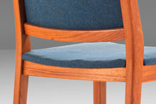Load image into Gallery viewer, Set of Two (2) Side Chairs in Teak & Original Blue Knit Fabric by Skaraborgs Mobelindustri, Sweden, c. 1960's-ABT Modern