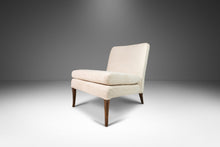 Load image into Gallery viewer, Set of Two (2) Slipper Chairs Attributed to T. H. Robsjohn-Gibbings Newly Upholstered in Knoll Fabrics White Boucle, USA, c. 1960's-ABT Modern