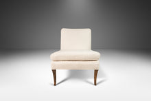 Load image into Gallery viewer, Set of Two (2) Slipper Chairs Attributed to T. H. Robsjohn-Gibbings Newly Upholstered in Knoll Fabrics White Boucle, USA, c. 1960's-ABT Modern