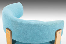 Load image into Gallery viewer, Set of Two (2) Swedish Modern Ikea Swivel Chairs in Birch and Original Turquoise Knit Fabric-ABT Modern