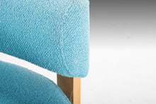 Load image into Gallery viewer, Set of Two (2) Swedish Modern Ikea Swivel Chairs in Birch and Original Turquoise Knit Fabric-ABT Modern