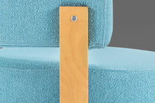 Load image into Gallery viewer, Set of Two (2) Swedish Modern Ikea Swivel Chairs in Birch and Original Turquoise Knit Fabric-ABT Modern