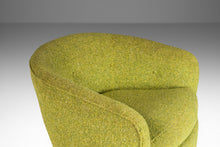 Load image into Gallery viewer, Set of Two ( 2 ) Swivel Barrel Chairs in Original Green Tweed Attributed to Milo Baughman, USA, c. 1970's-ABT Modern