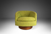 Load image into Gallery viewer, Set of Two ( 2 ) Swivel Barrel Chairs in Original Green Tweed Attributed to Milo Baughman, USA, c. 1970's-ABT Modern
