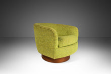 Load image into Gallery viewer, Set of Two ( 2 ) Swivel Barrel Chairs in Original Green Tweed Attributed to Milo Baughman, USA, c. 1970's-ABT Modern