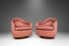 Load image into Gallery viewer, Set of Two ( 2 ) Swivel Tub Chairs by Adrian Pearsall for Craft Associates in Original Pink Upholstery, USA, c. 1960s-ABT Modern