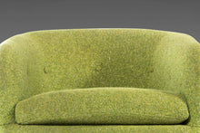 Load image into Gallery viewer, Set of Two ( 2 ) Swiveling Barrel Chairs in Original Green Tweed Attributed to Milo Baughman, USA, c. 1970's-ABT Modern