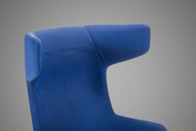 Load image into Gallery viewer, Set of Two (2) "Take a Line for a Walk" Lounge Chairs w/ Footrests in Blue Fabric by Alfredo Häberli for Moroso, Italy, c. 2000's-ABT Modern