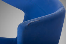 Load image into Gallery viewer, Set of Two (2) "Take a Line for a Walk" Lounge Chairs w/ Footrests in Blue Fabric by Alfredo Häberli for Moroso, Italy, c. 2000's-ABT Modern