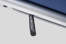 Load image into Gallery viewer, Set of Two (2) "Take a Line for a Walk" Lounge Chairs w/ Footrests in Blue Fabric by Alfredo Häberli for Moroso, Italy, c. 2000's-ABT Modern