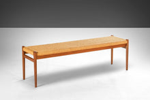 Load image into Gallery viewer, Set of Two (2) Teak Benches by Niels Moller for J.L. Mollers Mobelfabrik with Paper Cord Seats, c. 1960s-ABT Modern