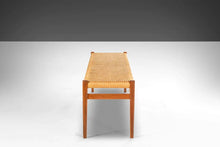 Load image into Gallery viewer, Set of Two (2) Teak Benches by Niels Moller for J.L. Mollers Mobelfabrik with Paper Cord Seats, c. 1960s-ABT Modern