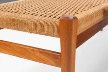 Load image into Gallery viewer, Set of Two (2) Teak Benches by Niels Moller for J.L. Mollers Mobelfabrik with Paper Cord Seats, c. 1960s-ABT Modern