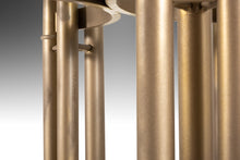 Load image into Gallery viewer, Set of Two (2) Tubular Hollywood Regency End Tables in Gold w/ Glass Tops, USA, c. 1980's-ABT Modern