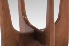 Load image into Gallery viewer, Set of Two (2) Walnut End Tables Attributed to Adrian Pearsall w/ Glass Tops, USA, c. 1960's-ABT Modern