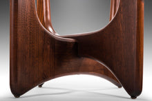 Load image into Gallery viewer, Set of Two (2) Walnut End Tables Attributed to Adrian Pearsall w/ Glass Tops, USA, c. 1960's-ABT Modern
