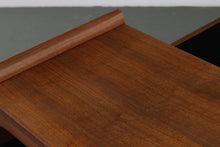 Load image into Gallery viewer, Set of Two Founders End tables / Night stands in Walnut and cane-ABT Modern