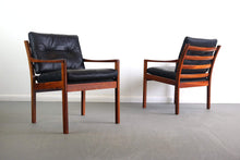Load image into Gallery viewer, Set of Two Model 806 Fredrik Kayser for Vatne Lounge Chairs in Rosewood, Denmark-ABT Modern